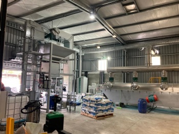 Uraguay client fluid bed dryer